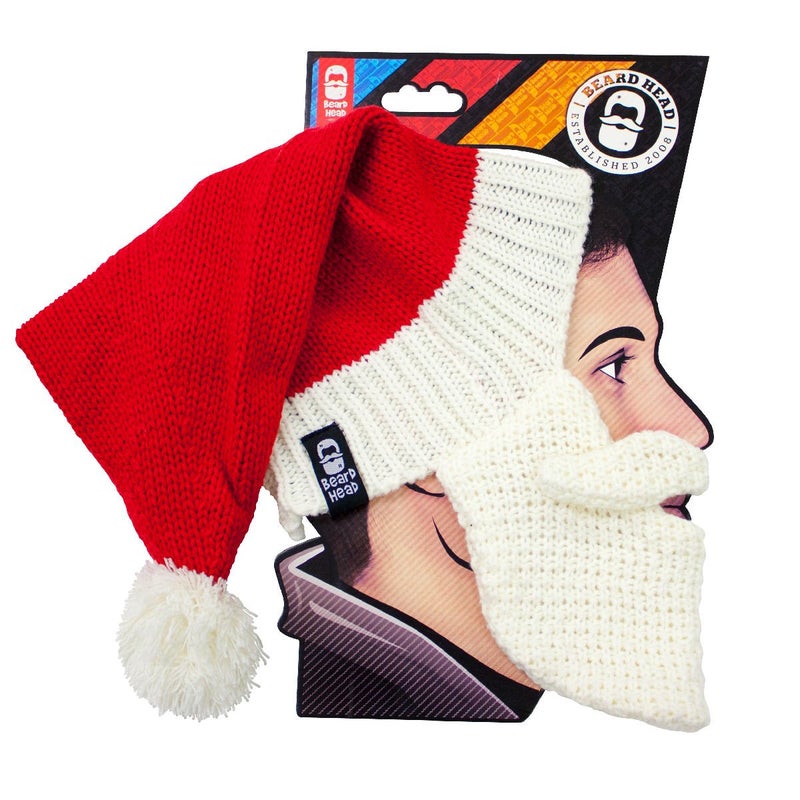 Beard Head Classic Santa Beard Hat - Original Handmade Knit Christmas Balaclava - Image 2